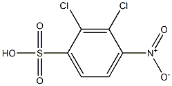 2,3-Dichloro-4-nitrobenzenesulfonic acid Structure