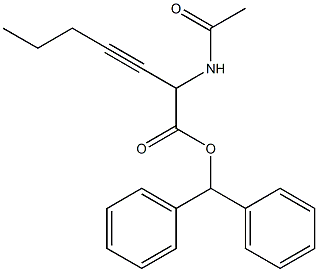  2-Acetylamino-3-heptynoic acid diphenylmethyl ester