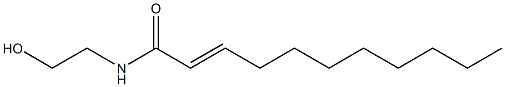 N-(2-Hydroxyethyl)-2-undecenamide Struktur