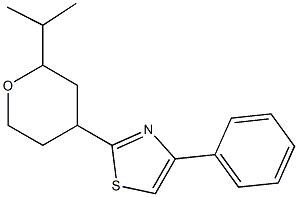 2-(2-Isopropyltetrahydro-2H-pyran-4-yl)-4-phenylthiazole Structure