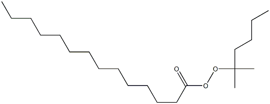 テトラデカンペルオキシ酸1,1-ジメチルペンチル 化学構造式