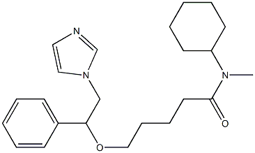 5-[2-(1H-Imidazol-1-yl)-1-phenylethoxy]-N-methyl-N-cyclohexylpentanamide Structure