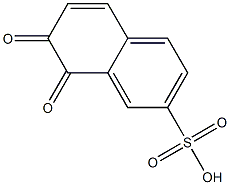 7,8-ジヒドロ-7,8-ジオキソ-2-ナフタレンスルホン酸 化学構造式
