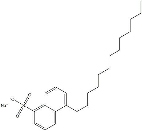 5-Tridecyl-1-naphthalenesulfonic acid sodium salt Structure