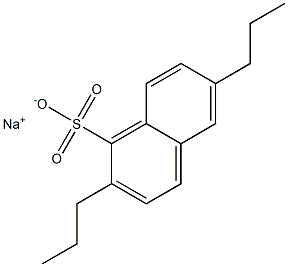 2,6-Dipropyl-1-naphthalenesulfonic acid sodium salt Structure