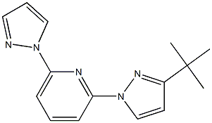 2-(3-tert-Butyl-1H-pyrazol-1-yl)-6-(1H-pyrazol-1-yl)pyridine,,结构式