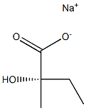 [S,(+)]-2-Hydroxy-2-methylbutyric acid sodium salt Structure