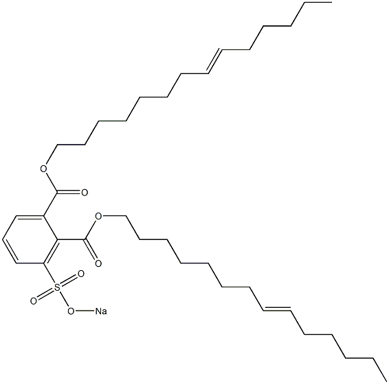 3-(Sodiosulfo)phthalic acid di(8-tetradecenyl) ester Structure