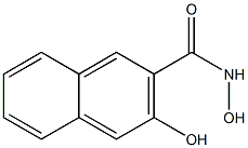 3-Hydroxynaphthalene-2-carbohydroxamic acid 结构式