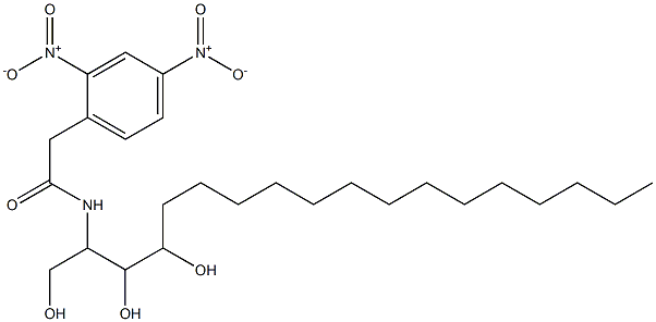 N-[2,3-Dihydroxy-1-(hydroxymethyl)heptadecyl]-2,4-dinitrobenzeneacetamide Structure