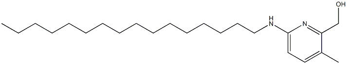 6-[(ヘキサデシルアミノ)メチル]-2-ピリジンメタノール 化学構造式