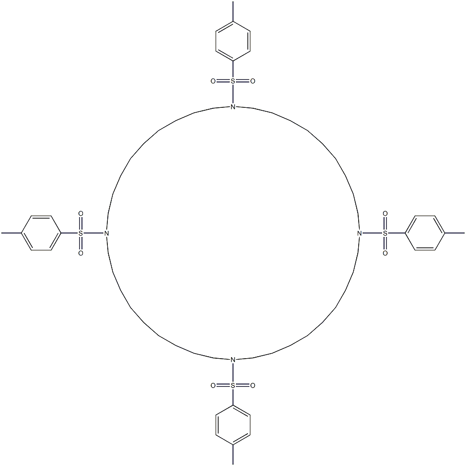 1,11,21,31-Tetrakis(4-methylphenylsulfonyl)-1,11,21,31-tetraazacyclotetracontane|