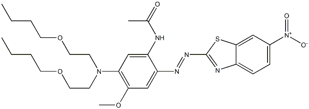 5'-[Bis(2-butoxyethyl)amino]-2'-[(6-nitrobenzothiazol-2-yl)azo]-4'-methoxyacetanilide