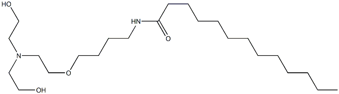 N-[4-[2-[Bis(2-hydroxyethyl)amino]ethoxy]butyl]tridecanamide Structure