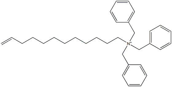 (11-ドデセニル)トリベンジルアミニウム 化学構造式