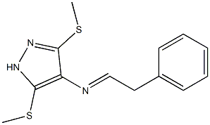 5-Methylthio-3-methylthio-4-(benzylmethylene)amino-1H-pyrazole