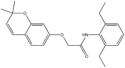 2-[[2,2-Dimethyl-2H-1-benzopyran-7-yl]oxy]-2',6'-diethylacetanilide