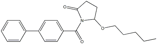 5-(Pentyloxy)-1-[4-phenylbenzoyl]pyrrolidin-2-one Structure