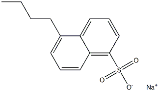 5-Butyl-1-naphthalenesulfonic acid sodium salt,,结构式