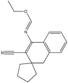 4-Ethoxymethyleneaminospiro[naphthalene-2(1H),1'-cyclopentane]-3-carbonitrile|