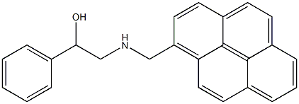 1-(2-Hydroxy-2-phenylethylaminomethyl)pyrene Structure