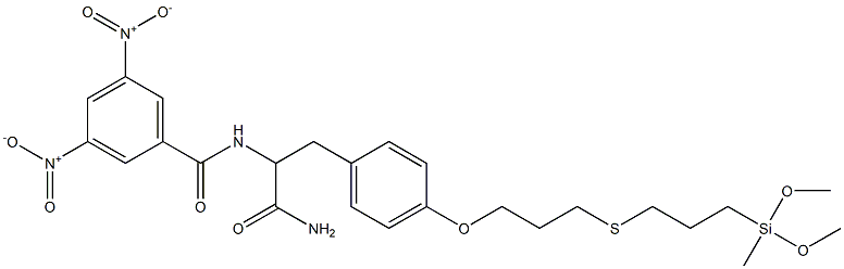  N-[1-Carbamoyl-2-[4-[[3-[[3-(methyldimethoxysilyl)propyl]thio]propyl]oxy]phenyl]ethyl]-3,5-dinitrobenzamide