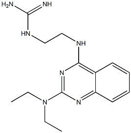 2-Diethylamino-4-(2-guanidinoethylamino)quinazoline Structure