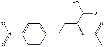 [R,(-)]-2-Acetylamino-4-(p-nitrophenyl)butyric acid Structure