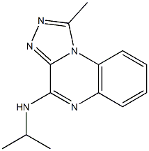 4-Isopropylamino-1-methyl[1,2,4]triazolo[4,3-a]quinoxaline Struktur