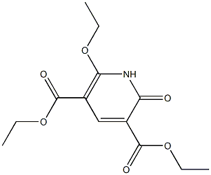 6-Ethoxy-1,2-dihydro-2-oxopyridine-3,5-dicarboxylic acid diethyl ester Structure