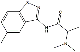 N-(5-Methyl-1,2-benzisothiazol-3-yl)-2-(dimethylamino)propanamide Structure