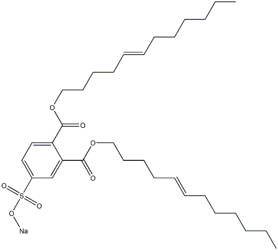 4-(Sodiosulfo)phthalic acid di(5-dodecenyl) ester Struktur