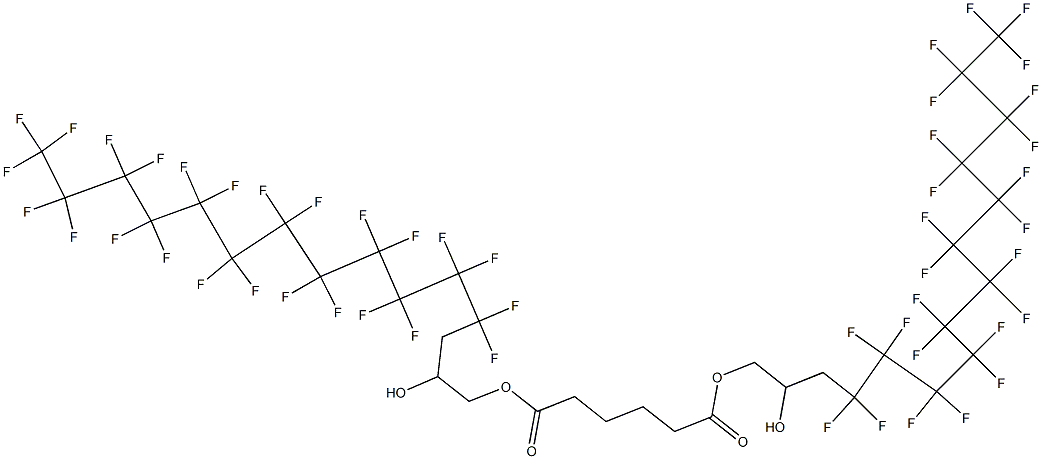 Adipic acid bis(4,4,5,5,6,6,7,7,8,8,9,9,10,10,11,11,12,12,13,13,14,14,15,15,15-pentacosafluoro-2-hydroxypentadecyl) ester