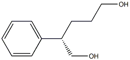 [S,(+)]-2-Phenyl-1,5-pentanediol 结构式