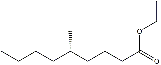 [S,(+)]-5-メチルノナン酸エチル 化学構造式