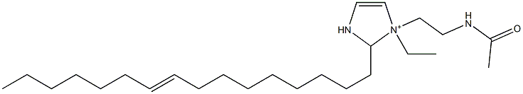 1-[2-(Acetylamino)ethyl]-1-ethyl-2-(9-hexadecenyl)-4-imidazoline-1-ium,,结构式