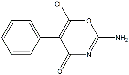 2-Amino-5-phenyl-6-chloro-4H-1,3-oxazin-4-one 结构式