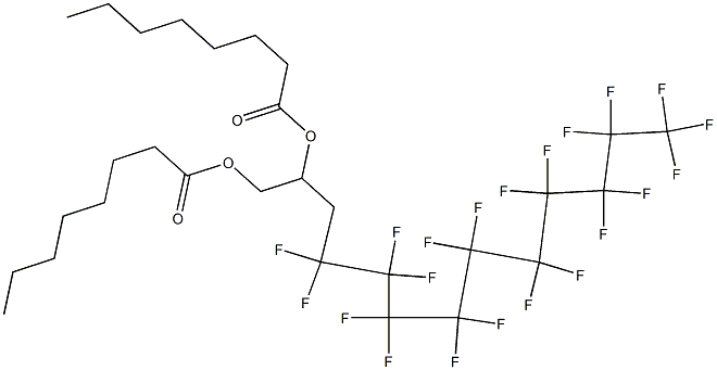 Dioctanoic acid 4,4,5,5,6,6,7,7,8,8,9,9,10,10,11,11,12,12,13,13,13-henicosafluoro-1,2-tridecanediyl ester