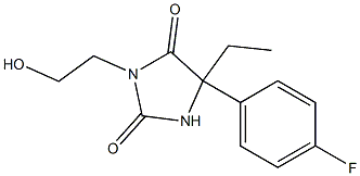 5-Ethyl-5-(p-fluorophenyl)-3-(2-hydroxyethyl)hydantoin