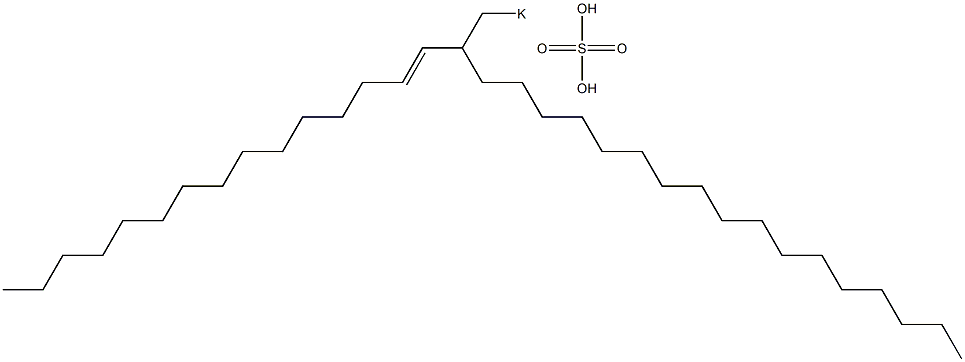 Sulfuric acid 2-(1-pentadecenyl)nonadecyl=potassium ester salt|