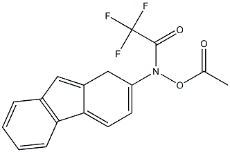 2-[Acetoxy(trifluoroacetyl)amino]-1H-fluorene,,结构式