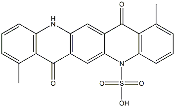 5,7,12,14-Tetrahydro-1,8-dimethyl-7,14-dioxoquino[2,3-b]acridine-5-sulfonic acid Structure