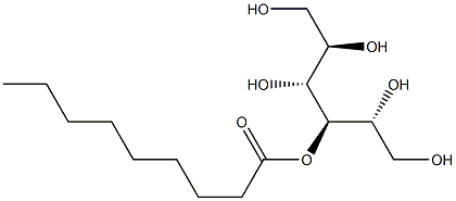 D-マンニトール3-ノナノアート 化学構造式