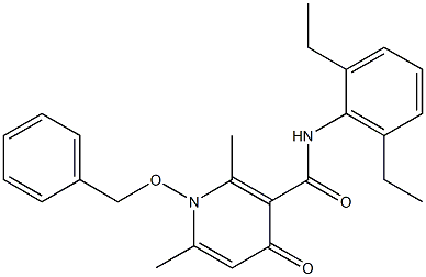 N-(2,6-Diethylphenyl)-1-benzyloxy-2,6-dimethyl-4-oxo-3-pyridinecarboxamide Structure