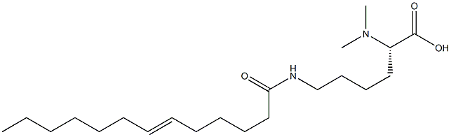 N6-(6-Tridecenoyl)-N2,N2-dimethyllysine Structure