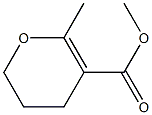 3-Methoxycarbonyl-2-methyl-5,6-dihydro-4H-pyran Struktur