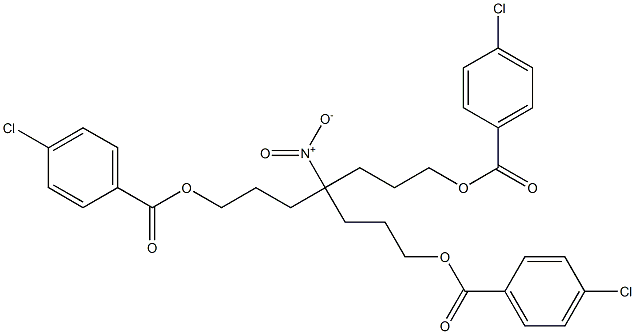 4-Nitro-4-[3-(4-chlorobenzoyloxy)propyl]heptane-1,7-diol bis(4-chlorobenzoate) Structure