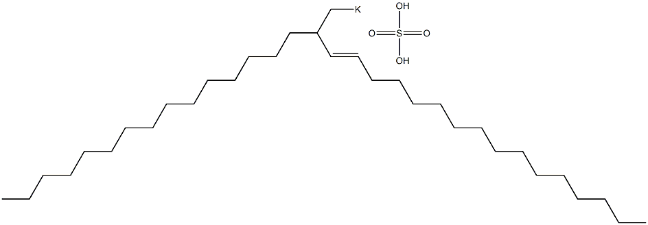 Sulfuric acid 2-pentadecyl-3-octadecenyl=potassium ester salt 结构式