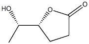 (R)-5-[(S)-1-ヒドロキシエチル]-4,5-ジヒドロフラン-2(3H)-オン 化学構造式