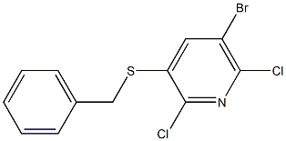 2-Chloro-3-benzylthio-5-bromo-6-chloropyridine